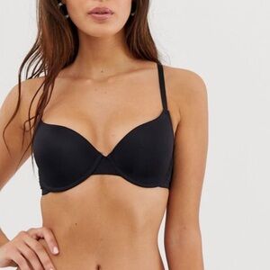 Dorina Black Padded Underwire T-shirt Bra Size 32D